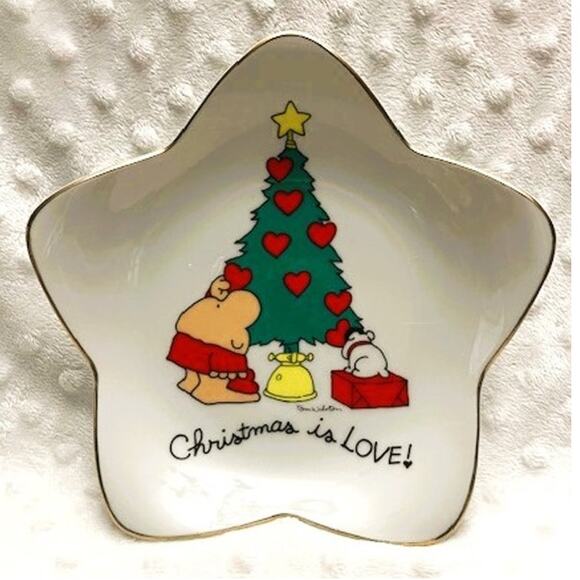 Vintage Ziggy (Tom Wilson) Christmas, 7" Star Shaped Porcelain Plate (1981) - Picture 6 of 6